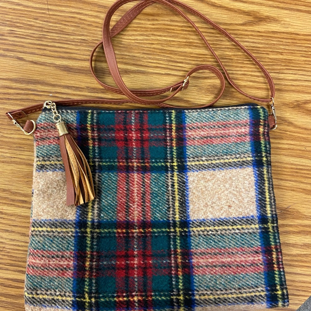 Flannel Crossbody Purse